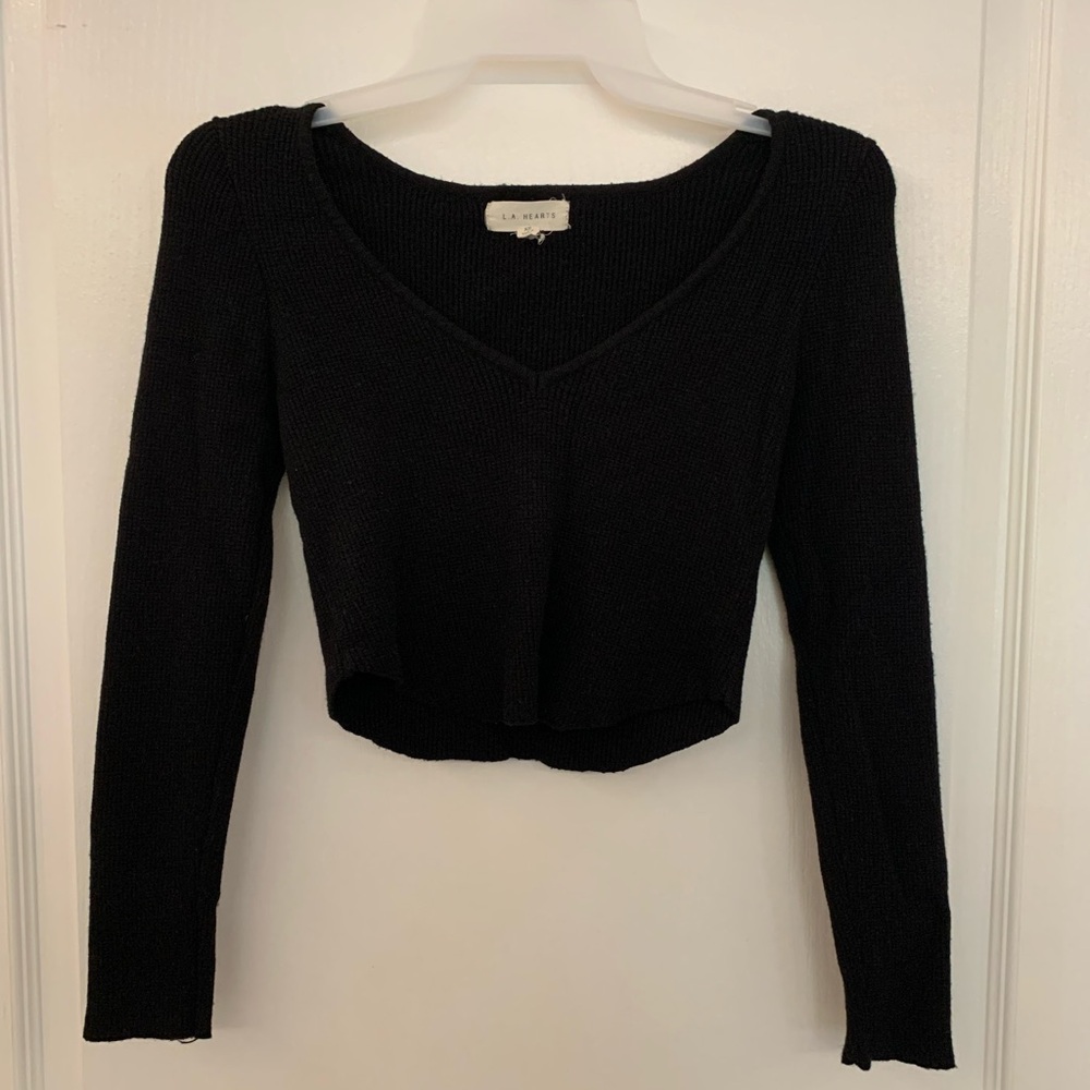 Long sleeve crop top